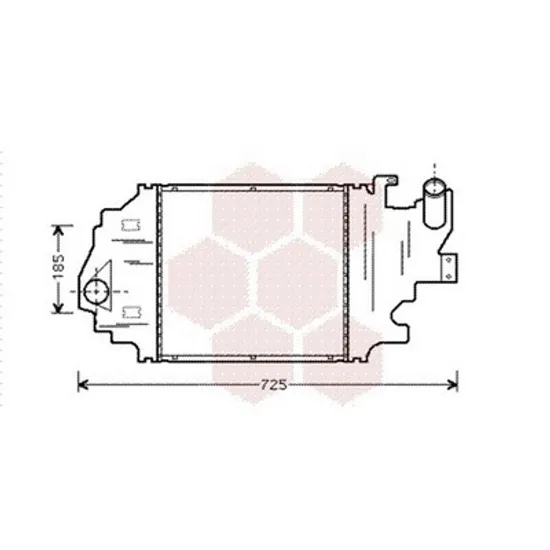 Intercooler RENAULT CLIO 2 1998->2012 Radiator intercooler 1.5 DCi diesel 345x370x28 Perioada 1998 1999 2000 2001 2002 2003 2004 2005 2006 2007