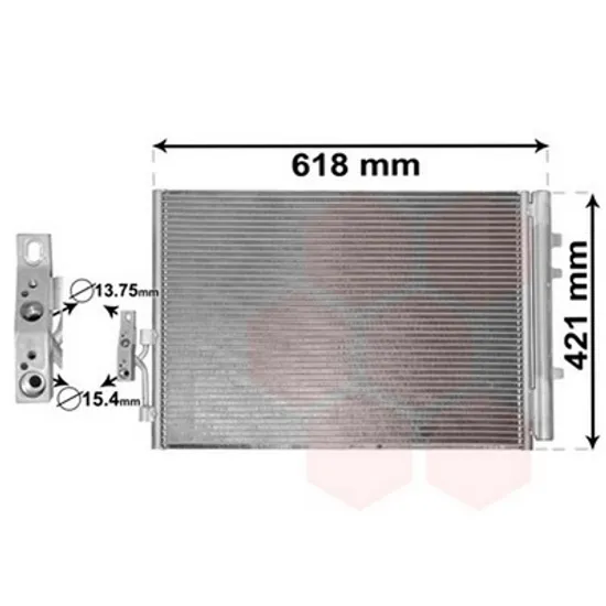 Radiator Aer Conditionat BMW X3 F25 2010->2017 Radiator aer conditionat 3.0i - 24V (56.5x41.7) Perioada 2010 2011 2012 2013 2014 2015 2016 2017