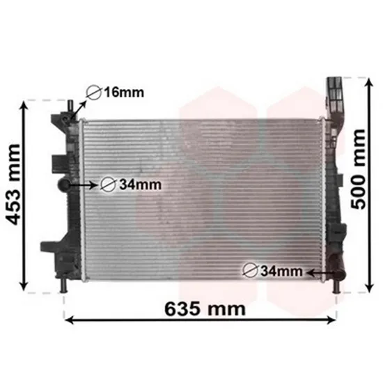 Radiator Motor FORD TRANSIT CONNECT 2014-> Radiator apa 1.5 TDCi/ECO manuala diesel Perioada 2013 2014 2015 2016 2017 2018