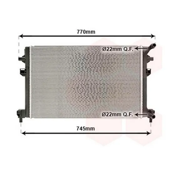 Radiator Motor AUDI A3 8VS, 8VM SEDAN 2013->2020 Radiator apa suplimentar 2.0 TFSi-S3 benzina (215x190x26) Perioada 2013 2014 2015 2016 2017 2018 2019 2020