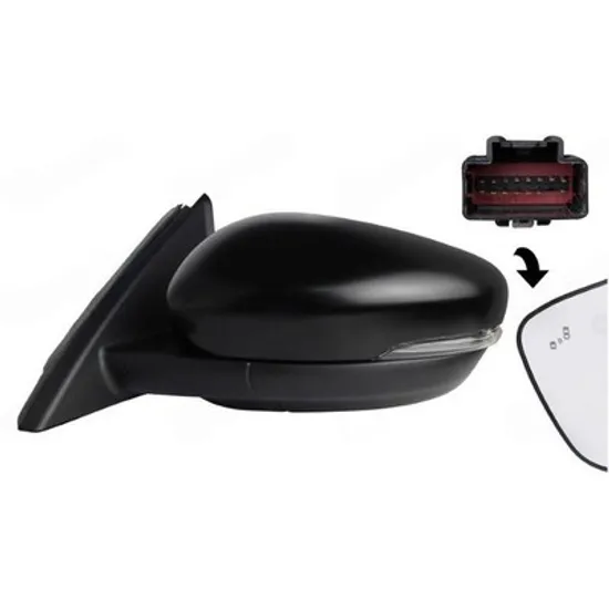 Oglinda FORD KUGA 3 2019-> Oglinda exterioara electrica cu incalzire cu rabatare electrica pentru vopsit cu memorie (cu semnal si lampa de podea si senzor banda) 15PIN STANGA Perioada 2019 2020 2021 2022 2023 2024