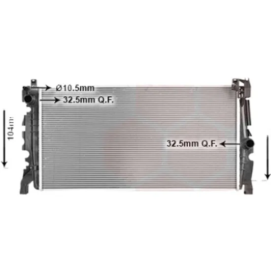 Radiator apa BMW 2 Active Tourer F45 2013-> pentru 225 xe, 225 xe Plug-in-Hybrid, perioada 2014 2015 2016 2017 2018 2019