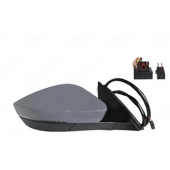 Oglinda SKODA SUPERB 3 2015-> Oglinda exterioara electrica cu incalzire cu rabatare electrica pentru vopsit. (cu semnal si lampa podea.si senzor banda) (13 PIN) DREAPTA Perioada 2019 2020 2021 2022 2023 2024