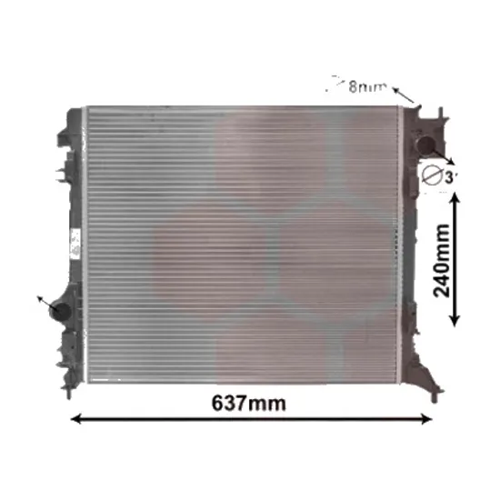 Radiator apa RENAULT KADJAR 2015-> pentru 1.5 dCi 110, perioada 2015 2016 2017 2018 2019 2020