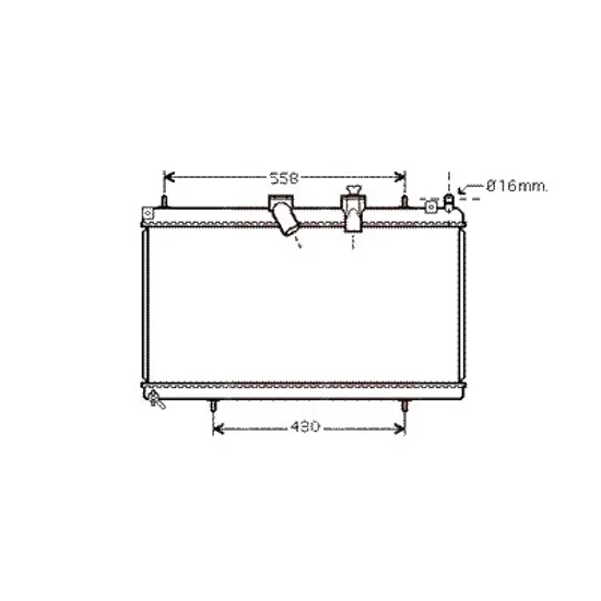 Radiator apa CITROEN C6 Sedan 2005->2012 2.2 HDi 120KW 163CP , pentru motor 4HP (DW12BTED4) perioada 2006 2007,2008,2009 2010