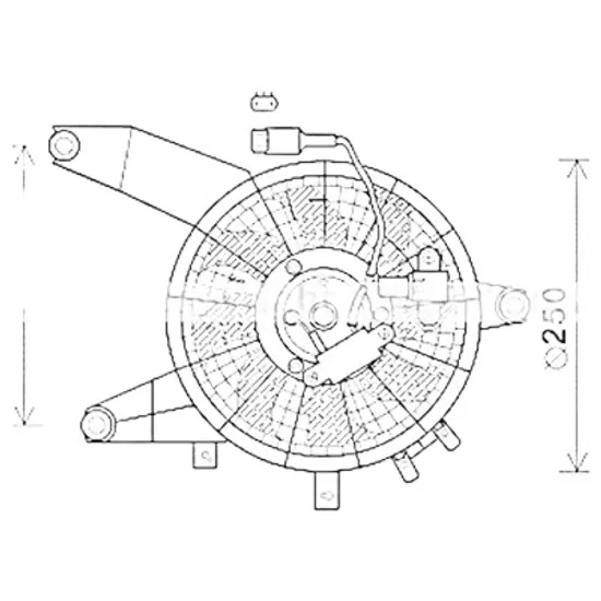 Ventilator motor STANGA HYUNDAI TERRACAN 2001->2006 2.9 CRDi 4WD 110KW 150CP , pentru motor perioada 2001 2002 2003 2004 2005 2006