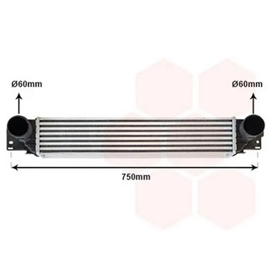 Intercooler OPEL ANTARA 2006-> Radiator intercooler 2,0 CDTi 570x100x90 Perioada 2006 2007 2008 2009 2010 2011 2012