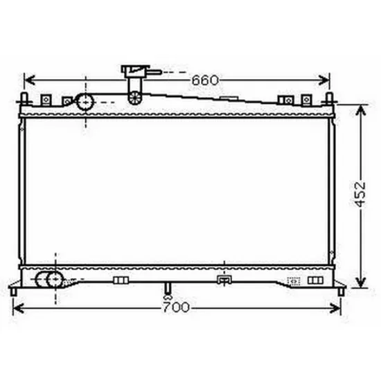 Radiator Motor MAZDA 6 GG 2002->2008 Radiator apa pentru 1.8 - 2.0i 16V (68x37.5) CV automata Perioada 2002 2003 2004 2005 2006 2007