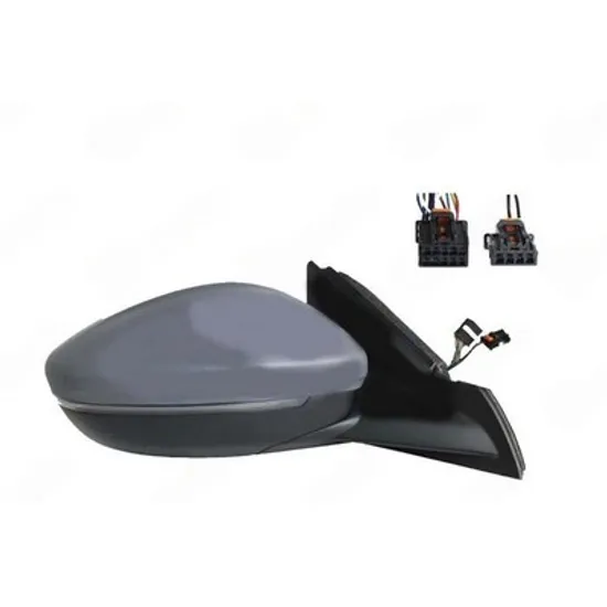 Oglinda PEUGEOT 208 2 2019-> Oglinda exterioara electrica cu incalzire cu rabatare electrica pentru vopsit (cu semnal LED si lampa podea si senzor) (10H10P + 4H2P) DREAPTA Perioada 2023 2024 2025