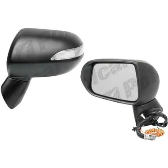 Oglinda exterioara stanga HONDA JAZZ 2 2002->2008 perioada 2002 2003 2004 2005 2006 2007 2008 de la an de fabricatie 01/2004, pana la an de fabricatie 12/2007, de la an de fabricatie 2004, cu semnal, reglaj electric, rabatare electrica, pana la an de fabricatie 2007,