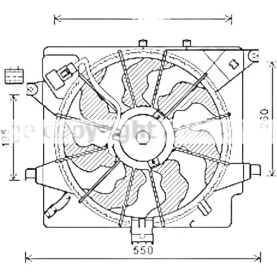 Ventilator motor KIA CEED 2012->2018, PRO CEED 2013->2018 pentru 1.6 CRDi 136, perioada 2015 2016 2017 2018