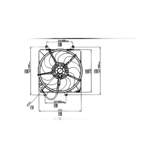 Ventilator Motor TOYOTA AVENSIS T22 1997->2003 Electroventilator radiator complet benzina, Perioada 1997 1998 1999 2000 2001 2002 2003