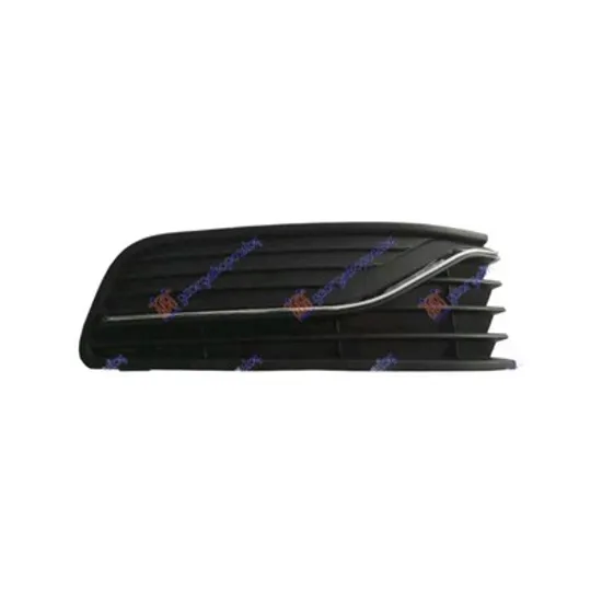 Grila Bara VW POLO 6R1 2009->2020 Grila bara fata fara gauri proiector cu ornament cromat dreapta Perioada 2014 2015 2016 2017