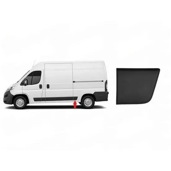Bandou aripa spate CITROEN JUMPER 2006-> Bandou Aripa spate negru (spre fata) (ampatament mijlociu) STANGA Perioada 2014 2015 2016 2017 2018 2019 2020