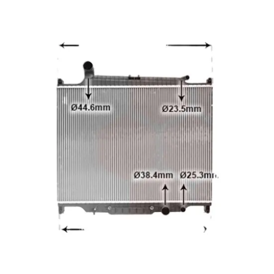 Radiator apa LAND ROVER RANGE ROVER SPORT 1 2005->2013 pentru 3.6 D 4x4, 3.6 TD 8 4x4, 3.6 TDV8 AWD 4x4, perioada 2006 2007 2008 2009 2010 2011 2012 2013
