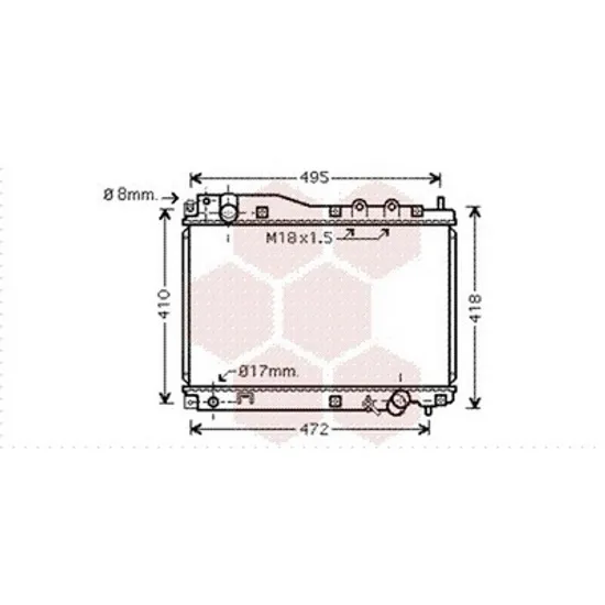 Radiator Motor HONDA CIVIC 7 2000->2005 Radiator apa pentru 1,7 CDTi (35x51,8) CV manuala Perioada 1999 2000 2001 2002 2003 2004 2005 2006