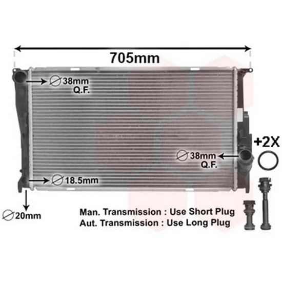 Radiator Motor BMW Z4 Roadster E89 2009->2016 Radiator apa pentru 2.0 Di CV manuala/automata cu/fara aer conditionat (60x34.5x3.0) Perioada 2009 2010 2011 2012 2013 2014 2015 2016