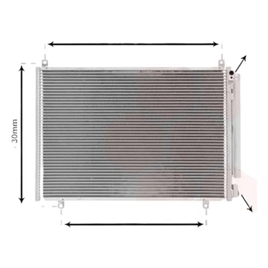 Radiator aer conditionat LEXUS IS 1 1999->2005 pentru 200, perioada 1999 2000 2001 2002 2003 2004 2005
