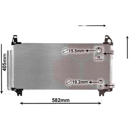 Radiator aer conditionat VW TOUAREG 2002->2010 pentru 3.0 V6 TDI, perioada 2004 2005 2006 2007 2008 2009 2010