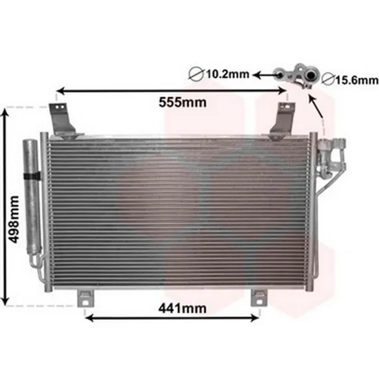 Radiator Aer Conditionat MAZDA CX-5 2011->2017 Radiator aer conditionat benzina/ diesel (67,8x38,8) Perioada 2011 2012 2013 2014 2015 2016
