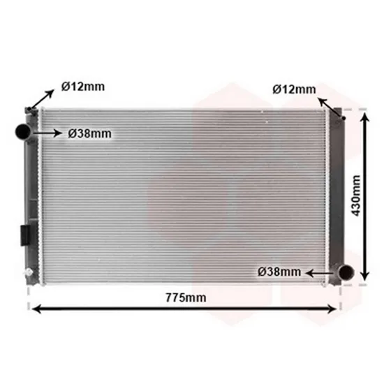 Radiator Motor LEXUS NX 1 2014->2020 Radiator apa 2.5 HYBDID (NX300H)benzina MANUAL-AUTO (675x415x16) Perioada 2014 2015 2016 2017