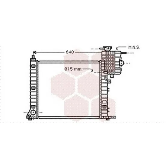 Radiator Motor MERCEDES VITO W638 1997->2003 Radiator apa pentru 99 - 03 2.2CDI CV manuala cu aer conditionat (57x56) Perioada 1997 1998 1999 2000 2001 2002 2003
