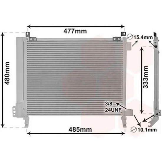 Radiator Aer Conditionat NISSAN MICRA 4 2011->2015 Radiator aer conditionat 1,2i-12V 51x39 75PS HR12DE Perioada 2010 2011 2012 2013 2014 2015 2016