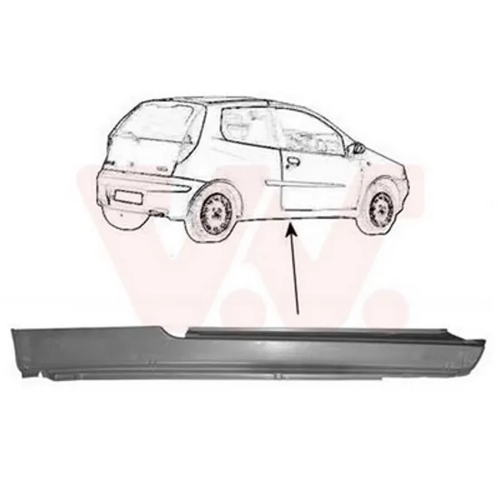 Prag Metalic FIAT PUNTO 188 1999->2012 Prag 3 usi dreapta Perioada 1999 2000 2001 2002 2003 2004 2005 2006 2007 2008 2009 2010 2011