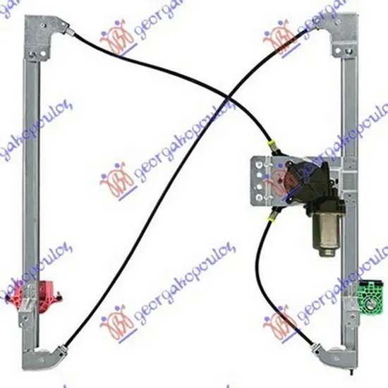 Macara Usa PEUGEOT EXPERT 2007->2016 Macara usa fata reglaj electric 2 pini stanga, Perioada 2007 2008 2009 2010 2011 2012 2013 2014 2015