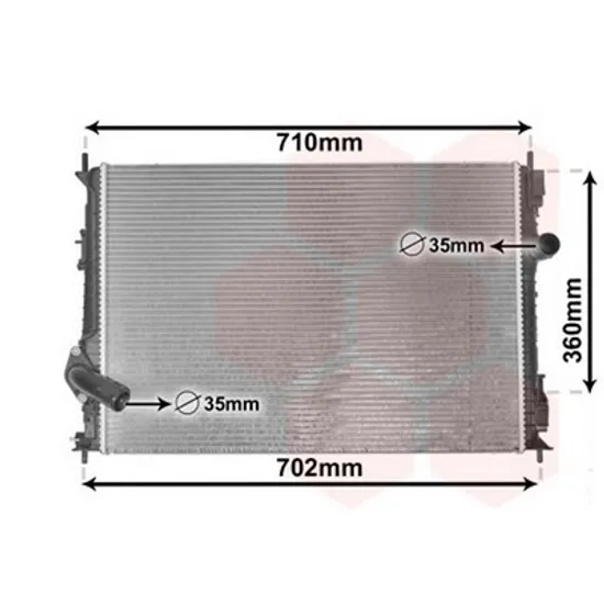Radiator Motor NISSAN QASHQAI 1 2007->2014 Radiator apa pentru 1 6 DCi 62 8x42 8x32 Perioada 2007 2008 2009 2010 2011 2012 2013 2014