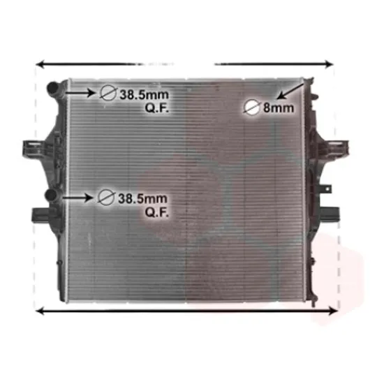 Radiator apa IVECO DAILY 5 2011->2014 pentru 35C17 V, 35S17 V, 40C17 V, 45C17 V, 50C17 V, 60C17 V, perioada 2011 2012 2013 2014