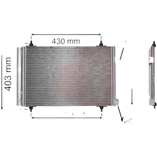 Radiator aer conditionat VOLVO XC90 1 2002->2014 pentru T6 AWD, perioada 2002 2003 2004 2005 2006