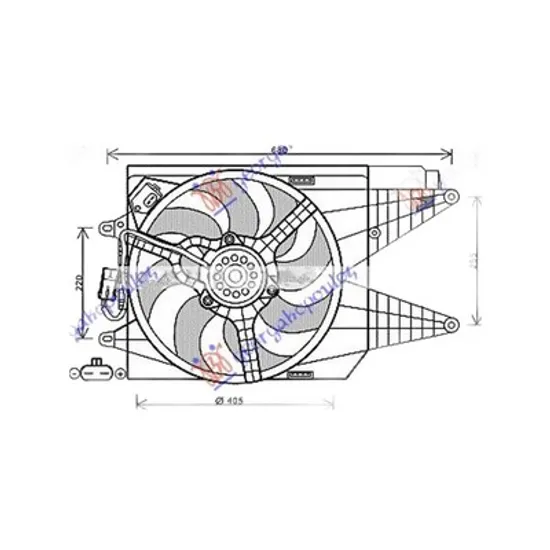 Ventilator Motor FIAT 500 2007-> Electroventilator complet ABARTH Perioada 2007 2008 2009 2010 2011 2012 2013 2014 2015 2016 2017 2018