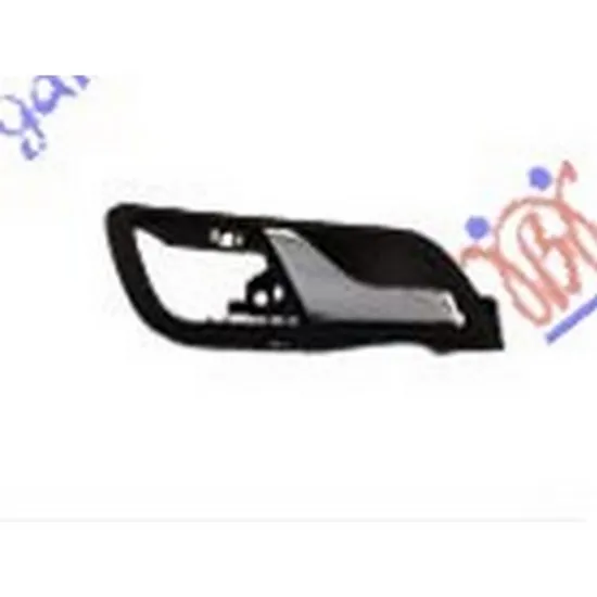 Maner Usa SKODA FABIA 1 1999->2008 Maner usa fata interior cromat/negru dreapta Perioada 1999 2000 2001 2002 2003 2004 2005 2006 2007 2008