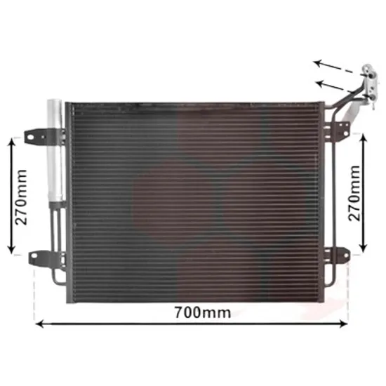 Radiator aer conditionat VW UP 2011-> 1.0 44KW 60CP , pentru motor CHYA, CHYE, DAFA perioada 2011 2012,2013,2014,2015,2016,2017,2018,2019 2020