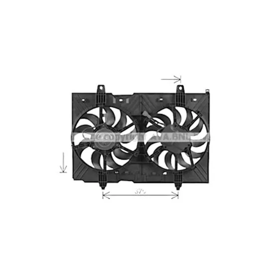 Ventilator motor NISSAN X-TRAIL T31 2007->2014 2.0 dCi 4x4 130KW 177CP , pentru motor M9R 760 perioada 2009 2010 2011 2012 2013