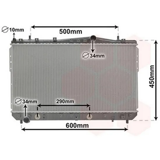 Radiator Motor CHEVROLET LACETTI J200 2005-> Radiator apa pentru 1,4 - 1,6 - 1,8 i 16V (70x37) CV automata Perioada 2005 2006 2007 2008 2009 2010 2011 2012