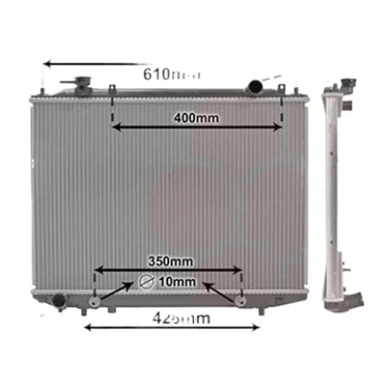 Radiator apa FORD RANGER 1997->2006 2.5 TD 4x4 62KW 84CP , pentru motor WL-T perioada 2002 2003,2004,2005 2006