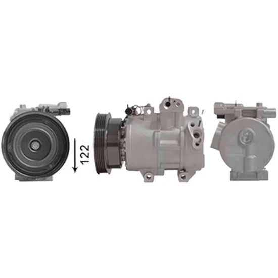 Compresor aer conditionat KIA CARENS 2006->2013 pentru 1.6 CRDi 110, perioada 2010 2011 2012 2013 2014 2015
