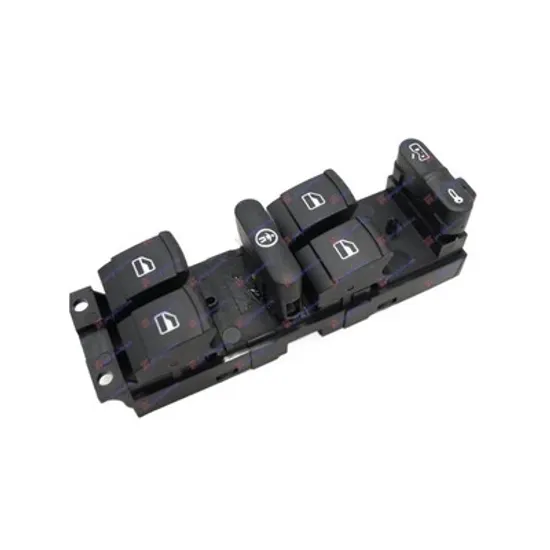 Buton Geamuri SKODA SUPERB 1 2001->2008 Panou buton comanda geamuri fata 4 contacte 9 pini stanga Perioada 2002 2003 2004 2005 2006 2007 2008