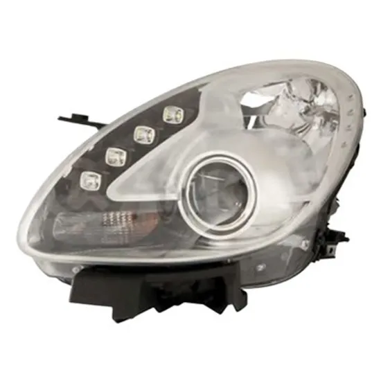 Far stanga ALFA ROMEO GIULIETTA 2010->2020 perioada 2010 2011 2012 2013 2014 2015 2016 2017 2018 2019 2020 cu motor reglaj, semnal transparent, cu reglaj electric, cu bec H7/H1
