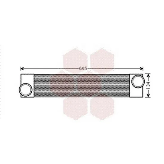 Intercooler BMW 6 E63 2003->2010 Radiator intercooler 3,0 - 3,5 TD (540 - 127x105 Perioada 2004 2005 2006 2007 2008 2009 2010
