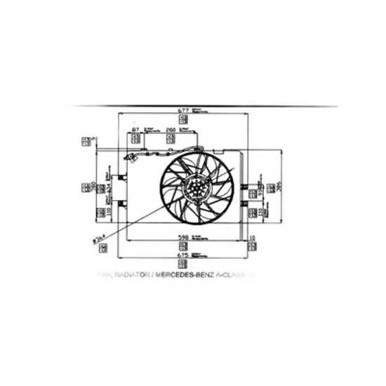 Ventilator Motor MERCEDES A-CLASS W168 1997->2004 Electroventilator complet dublu diesel /benzina, Perioada 1997 1998 1999 2000 2001 2002 2003 2004