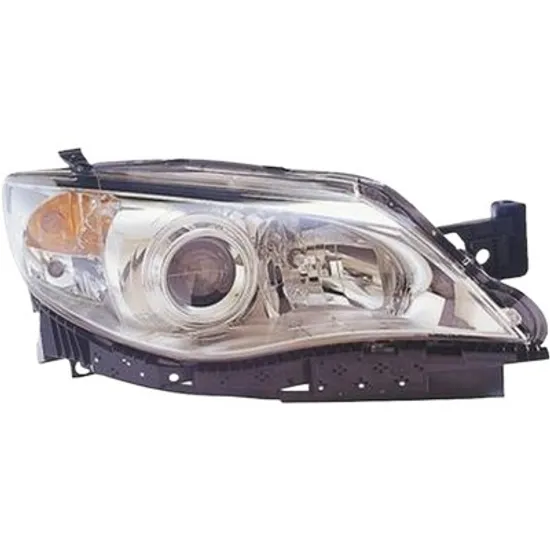 Far dreapta SUBARU IMPREZA 2007->2015 perioada 2008 2009 2010 2011 2012 2013 pana la an de fabricatie 2011, fara motor reglaj, semnal transparent, cu reglaj electric, cu bec H7/HB3