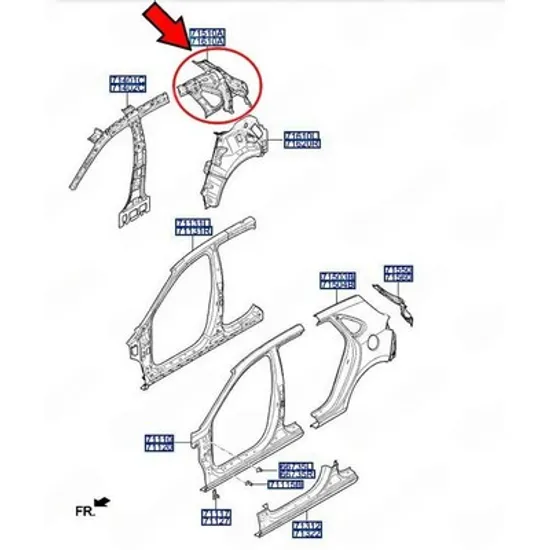 Panou Spate HYUNDAI i30 2017-> Panou Lampa stop spate (H/B) (O) DREAPTA Perioada 2017 2018 2019 2020