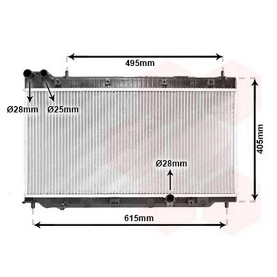 Radiator Motor HONDA CR-V 2 2001->2007 Radiator apa pentru 2,2 CTDi (39,5x65x26) CV manuala Perioada 2001 2002 2003 2004 2005 2006