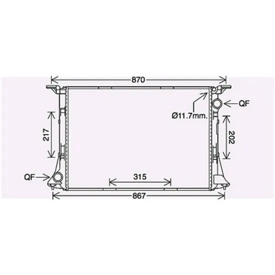 Radiator apa AUDI A7 Sportback 4GA; 4GF 2010->2018 pentru RS7 performance quattro, RS7 quattro, perioada 2015 2016 2017 2018