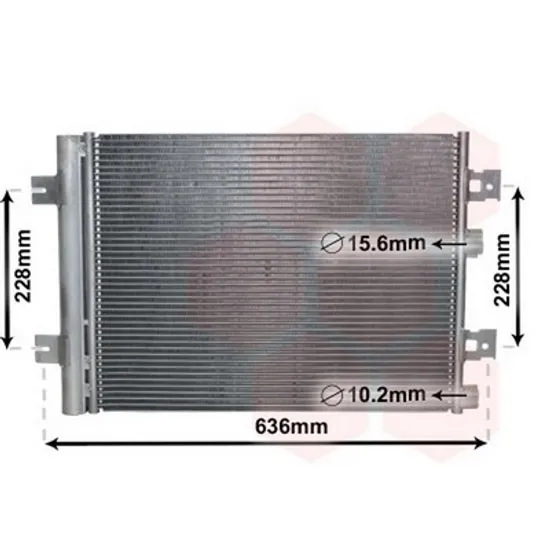 Radiator Aer Conditionat DACIA SANDERO 1 2008->2013 Radiator aer conditionat 1,4 - 1,6 benzina - 1,5 DCi (51x40) Perioada 2008 2009 2010 2011 2012