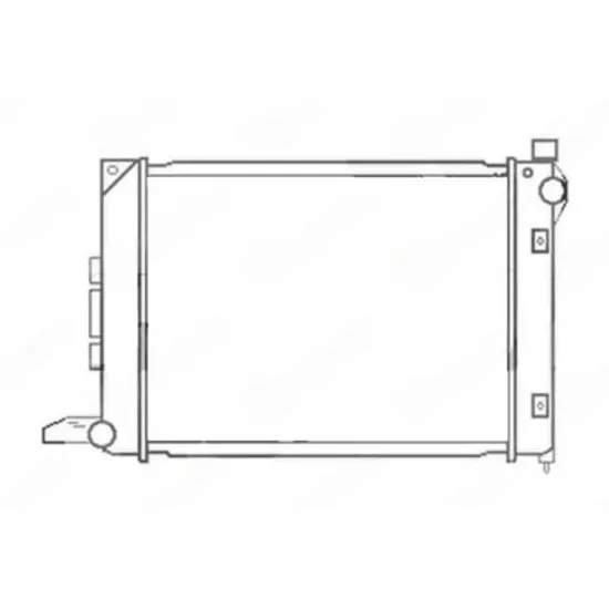 Radiator Motor LAND ROVER FREELANDER 1 1998->2006 Radiator apa motor 2.0 DI diesel (-2000) - 2.0 DI diesel (Soft Top) (98-2007) +/- A/C manuala (484x429) Perioada 1998 1999 2000 2001 2002 2003 2004 2005 2006
