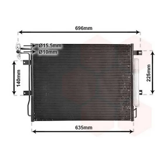 Radiator Aer Conditionat LAND ROVER DISCOVERY 4 2009->2018 Radiator aer conditionat 2.7TD/2.7 V6 TDI diesel 473x636x16 Perioada 2014 2015 2016 2017 2018